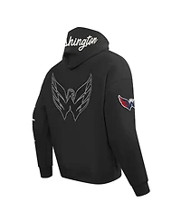 Pro Standard Men's Black Washington Capitals Paint the City Pullover Hoodie