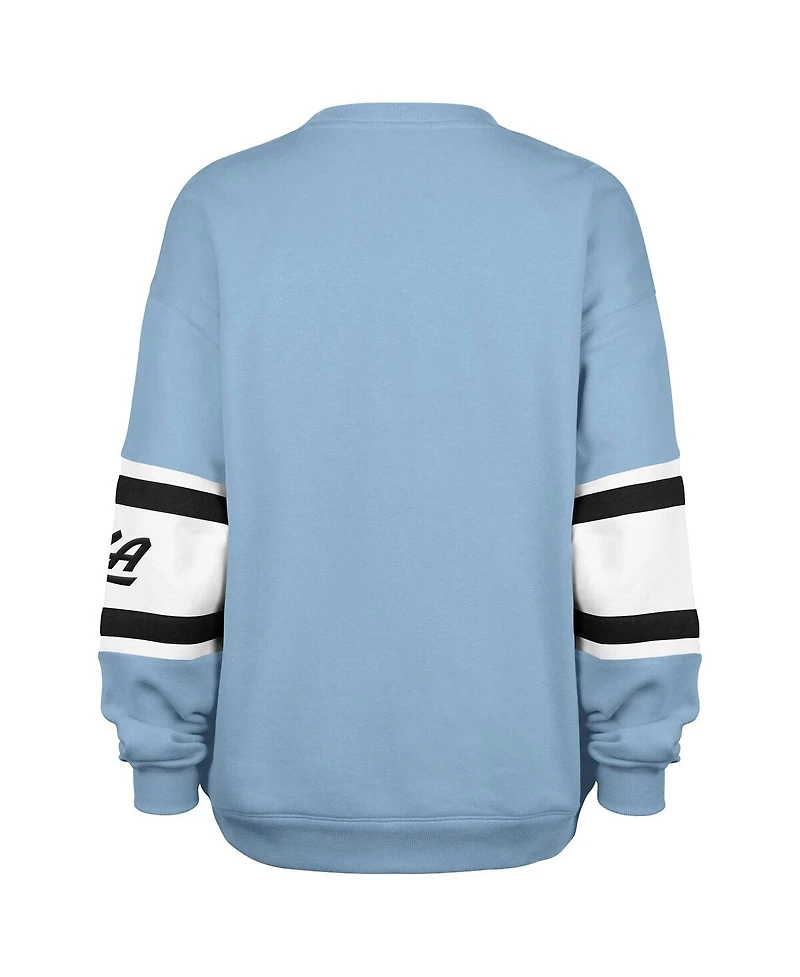 '47 Brand Women's Light Blue La Clippers 2024/25 City Edition Steadfast Paneled Pullover Sweatshirt
