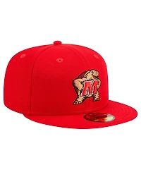 New Era Men's Red Maryland Terrapins 59FIFTY Fitted Hat