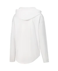 Pressbox Women's White Notre Dame Fighting Irish San Bruno Hoodie Long Sleeve T-Shirt