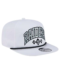 New Era Men's White Las Vegas Raiders Diamond Golfer Snapback Hat
