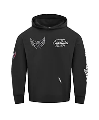 Pro Standard Men's Black Washington Capitals Paint the City Pullover Hoodie