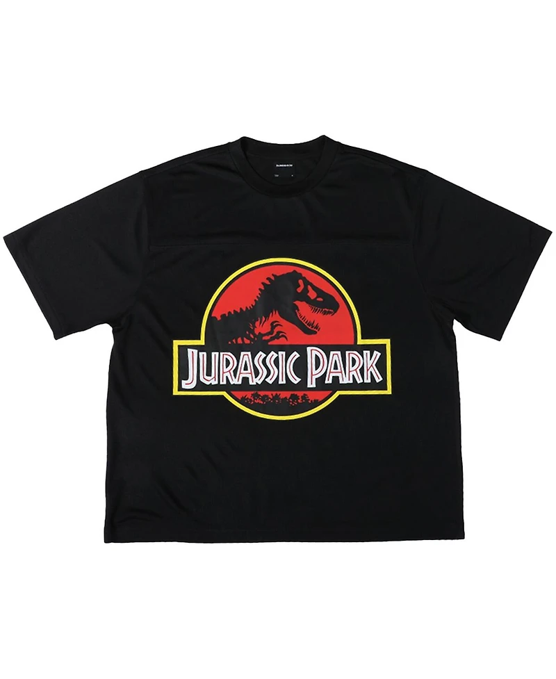 Dumbgood Men's Black Jurassic Park Mesh Jersey