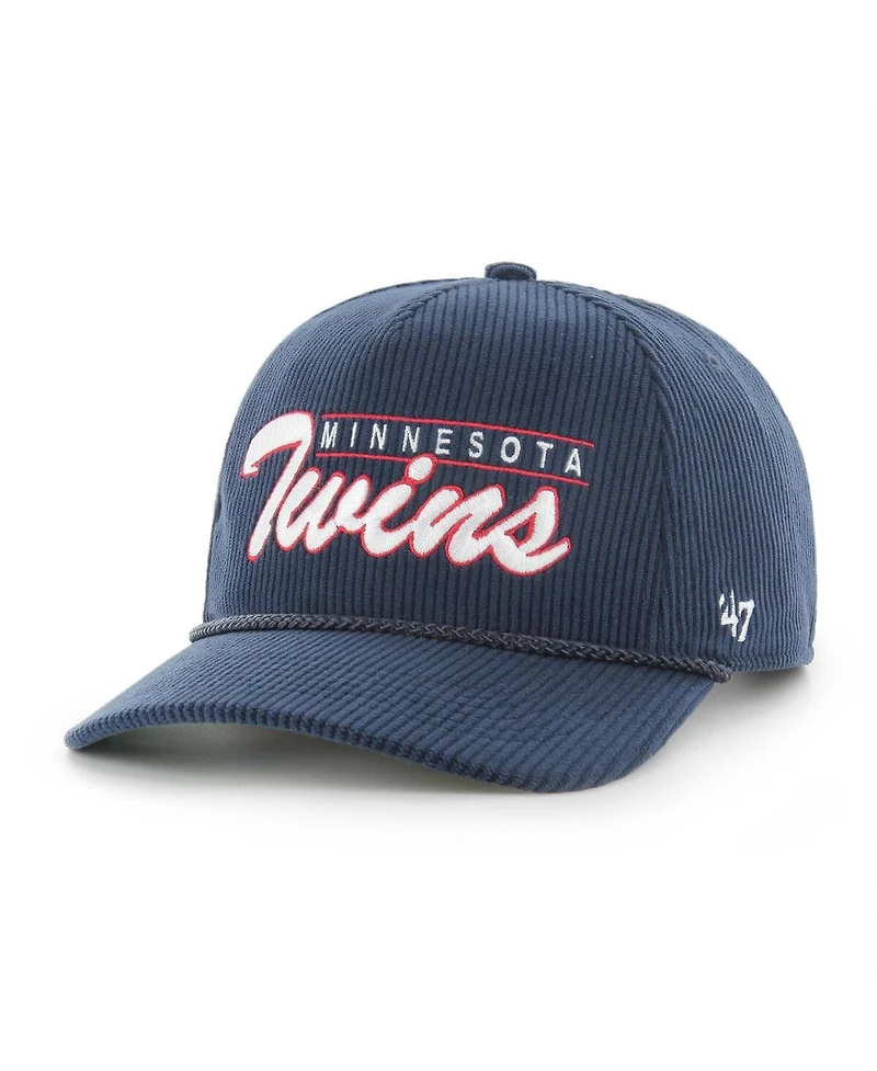 '47 Brand Men's Navy Minnesota Twins Corduroy Hitch Adjustable Hat