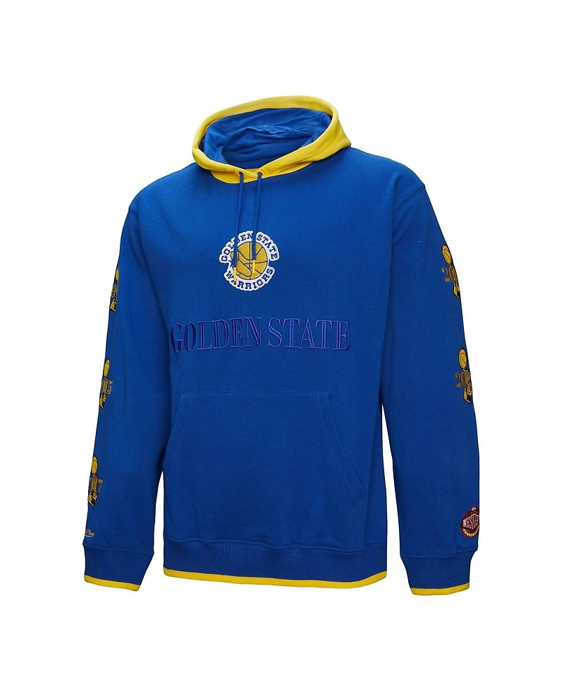 Mitchell & Ness Men's Royal Golden State Warriors Hardwood Classics Team Og 3.0 Pullover Hoodie