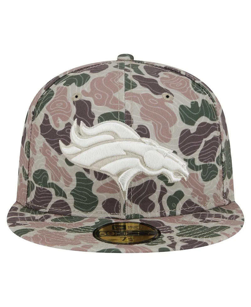 New Era Men's Camo Denver Broncos Geo 59FIFTY Fitted Hat