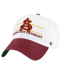 '47 Brand Men's White Arizona State Sun Devils Gridiron Clean Up Adjustable Hat