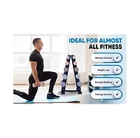 Bintiva Earthtone Dumbbell Kit With Stand