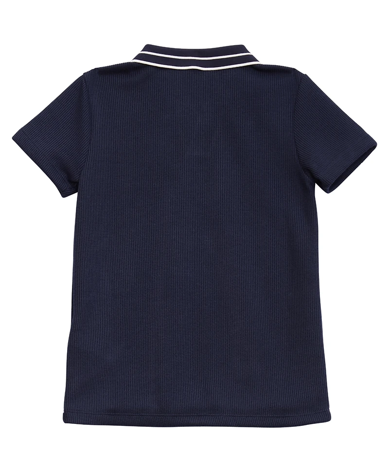 Guess Big Boys Textured Knit Polo