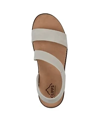 Cliffs by White Mountain Women's Tinnley Wedge Slip-On Sandals