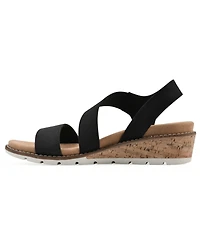Cliffs by White Mountain Women's Tinnley Wedge Slip-On Sandals