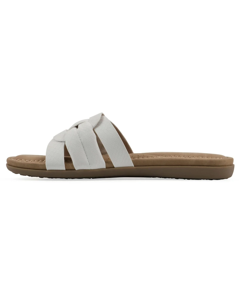 Cliffs by White Mountain Women's Fraley Slide Slip-On Sandals