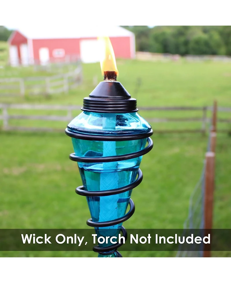 Outdoor Long-Lasting Replacement Fiberglass Tiki Torch Oil Lamp Lantern Wick Strings