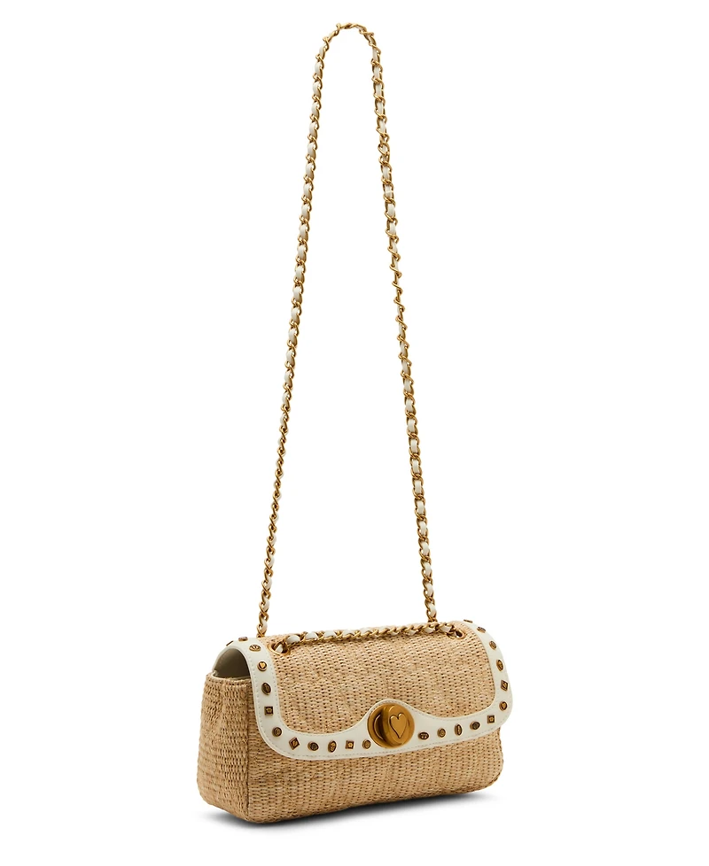 Betsey Johnson Icon Hearts Flap Small Crossbody Bag