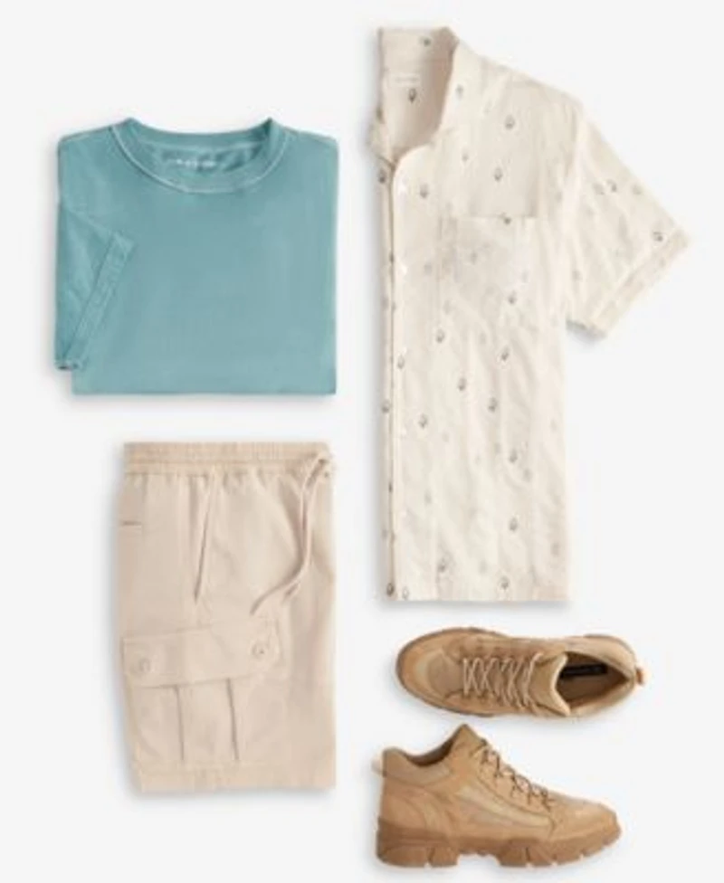 Sun Stone Mens Inside Out T Shirt Thaddeus Shirt Relaxed Fit 8 Cargo Shorts Exclusively At Macys