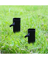 Outdoor Universal Steel Metal Ground Stake Accessory for Patio and Lawn Torches
