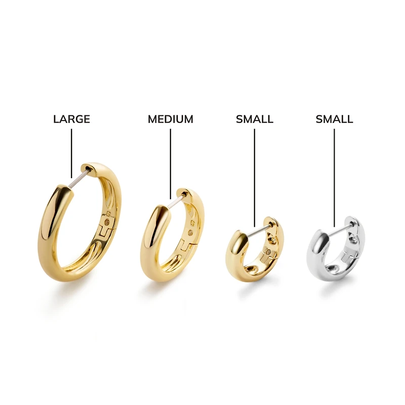 Ana Luisa Gold Hoop Earrings - Giulia Medium