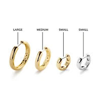 Ana Luisa Gold Hoop Earrings - Giulia Medium