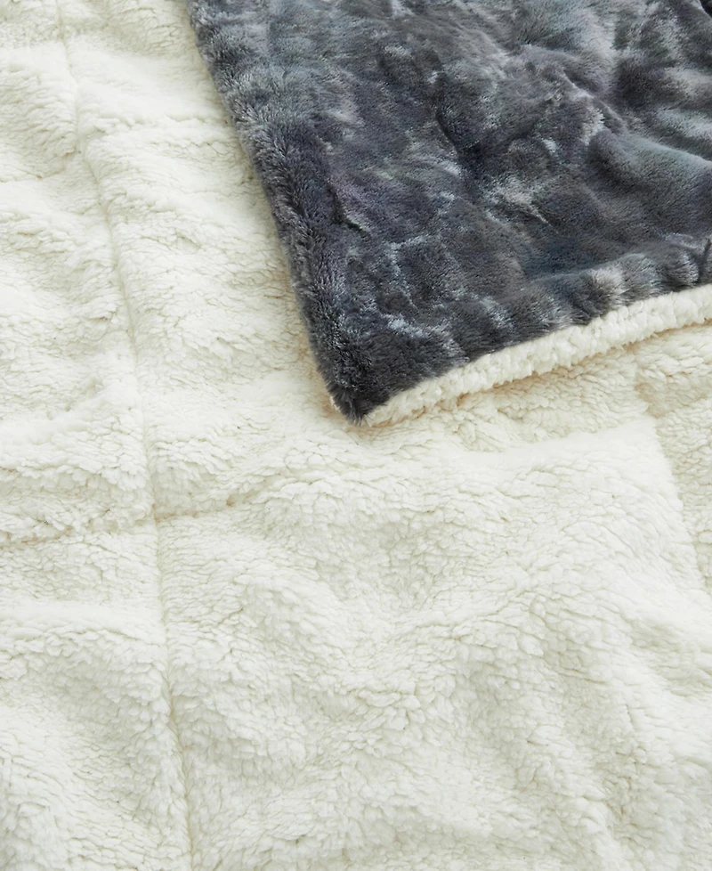 Unikome Velvet Sherpa Reversible Comforter, King