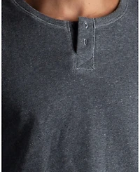 Watson'S Men's Absolute Stretch French Terry Lounge Henley Crew