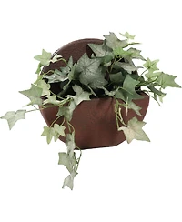 Indoor/Outdoor Round Polyresin Wall-Mounted Flower Pot Planter - 12"