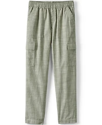 Lands' End Girls Woven Pull On Utility Cargo Pants