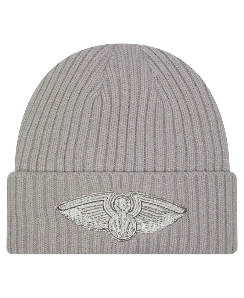 New Era Men's Gray New Orleans Pelicans Color Pack Cuffed Knit Hat