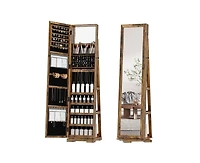Vlsrka 360° Rotating Led Jewelry Armoire