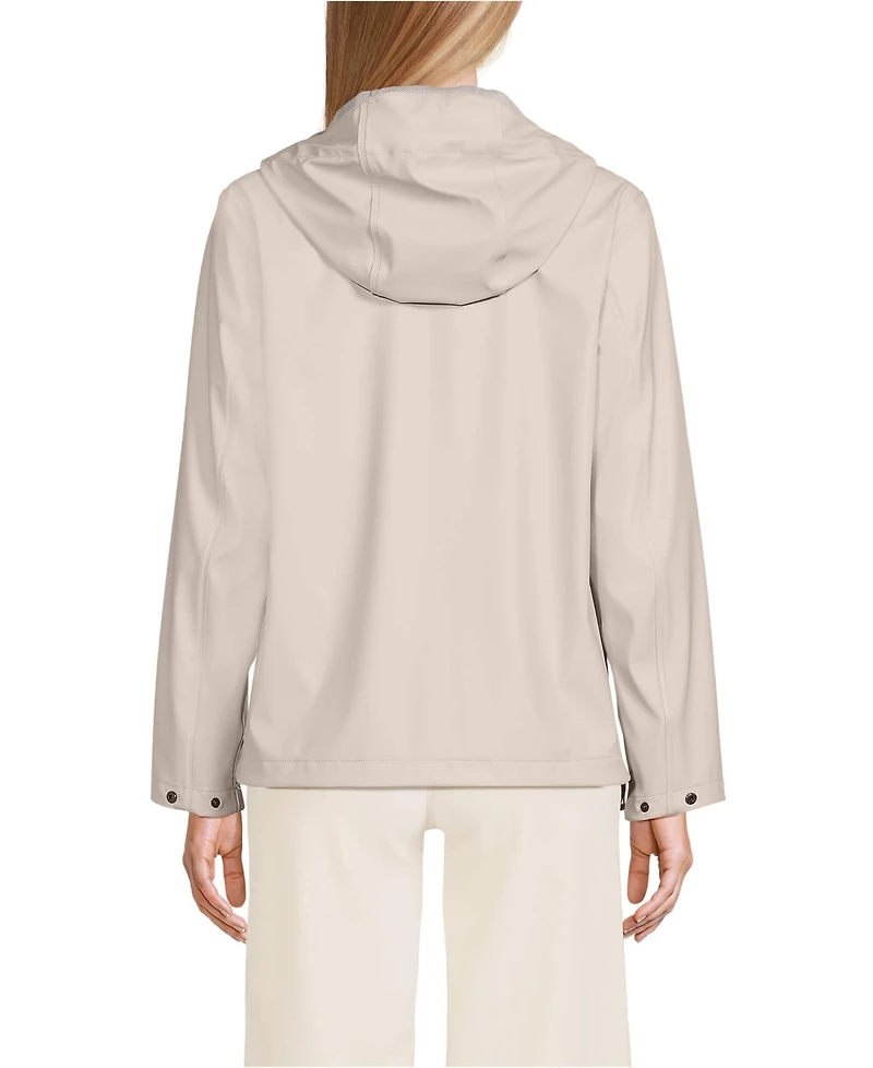 Lands' End Women's Squall Waterproof Rain Slicker Jacket