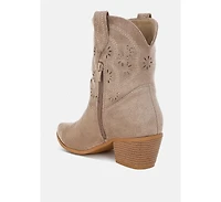 Nigel Cut Out Detail Cowboy Boots