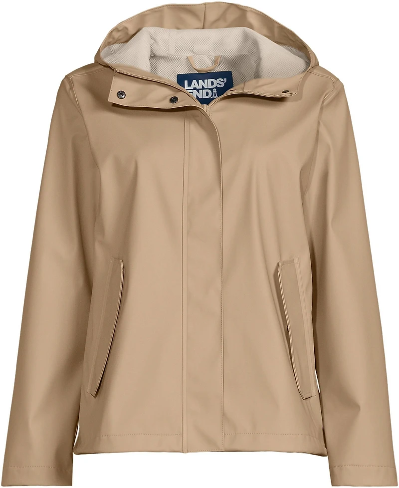 Lands' End Women's Squall Waterproof Rain Slicker Jacket