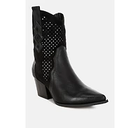 Prosia Woven Cowboy Boots