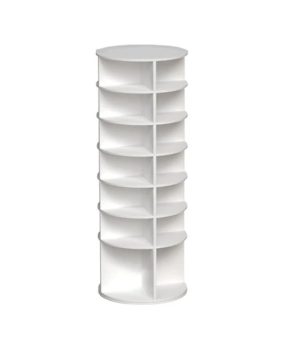 Revolving Shoe Organizer Tower – Compact Rotating Rack for Shoes, Heels & Accessories