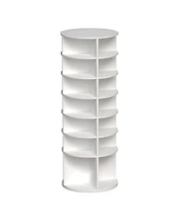 Revolving Shoe Organizer Tower – Compact Rotating Rack for Shoes, Heels & Accessories