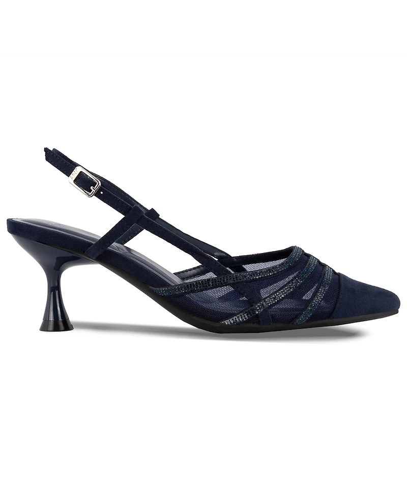Jones New York Women's Lindala Kitten Heel Slingback Evening Pumps