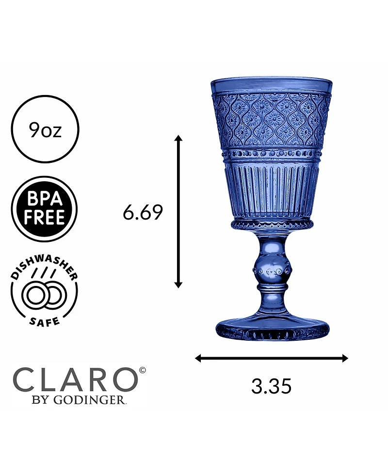 Godinger Claro Goblets - 9oz., Set of 4