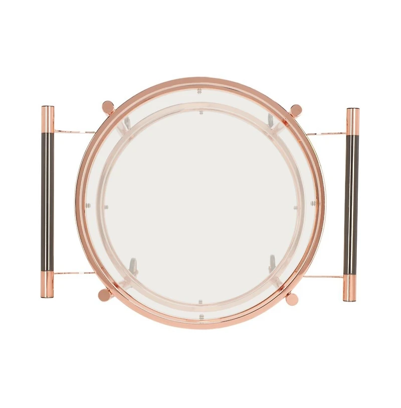 Sienna 2 Tier Round Bar Cart