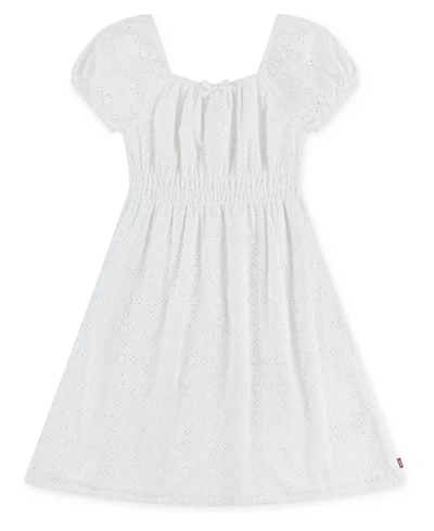 Levi's Big Girls Eyelet Short Sleeve Dress