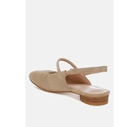 Bounzi Soft Suede Leather Slingback Sandals