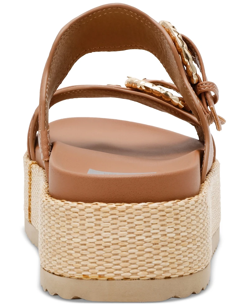 Dv Dolce Vita Women's Serpent Double Band Footbed Sandals