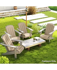 Outsunny 4PCS Adirondack Chair Cushion, Outdoor Cushions,