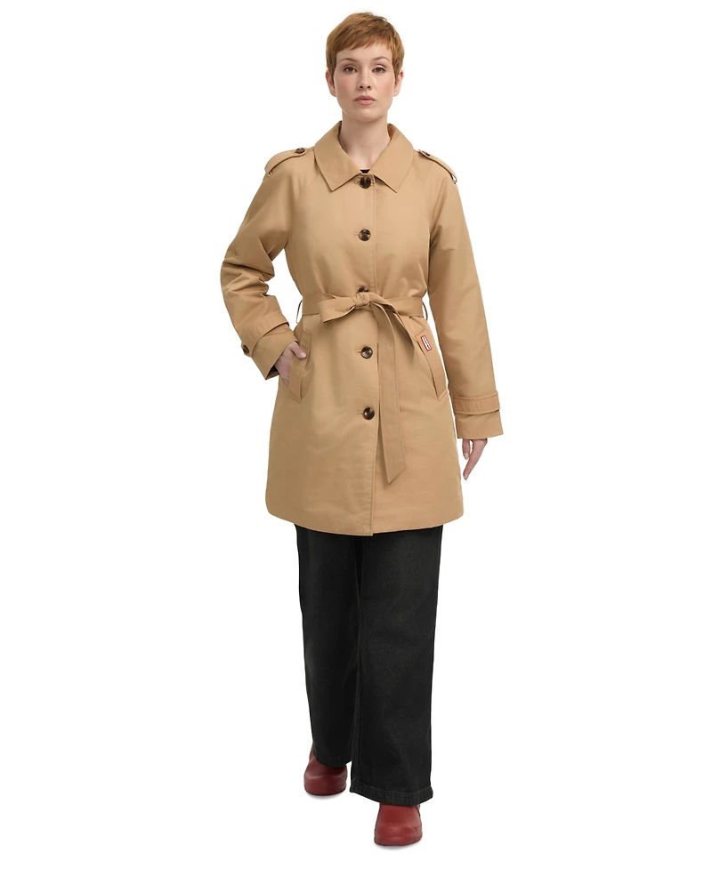 Hunter Women's Coated Gabardine Trench Jacket