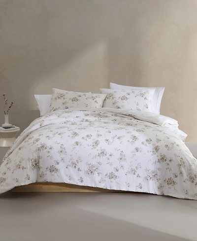 Closeout! Calvin Klein Eternity Floral Cotton Gauze 3-Pc. Comforter Set, Queen
