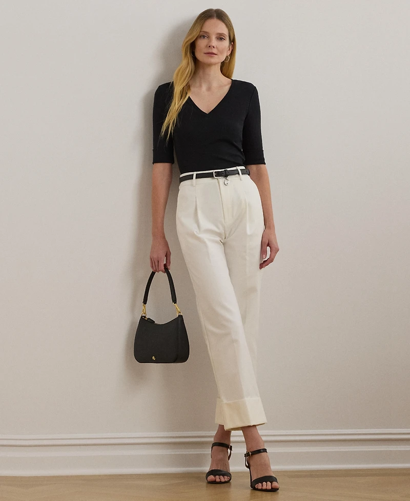 Lauren Ralph Elbow-Sleeve Top