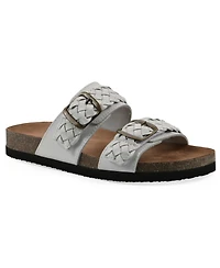 White Mountain Women's Hey Round Toe Flat Sandals