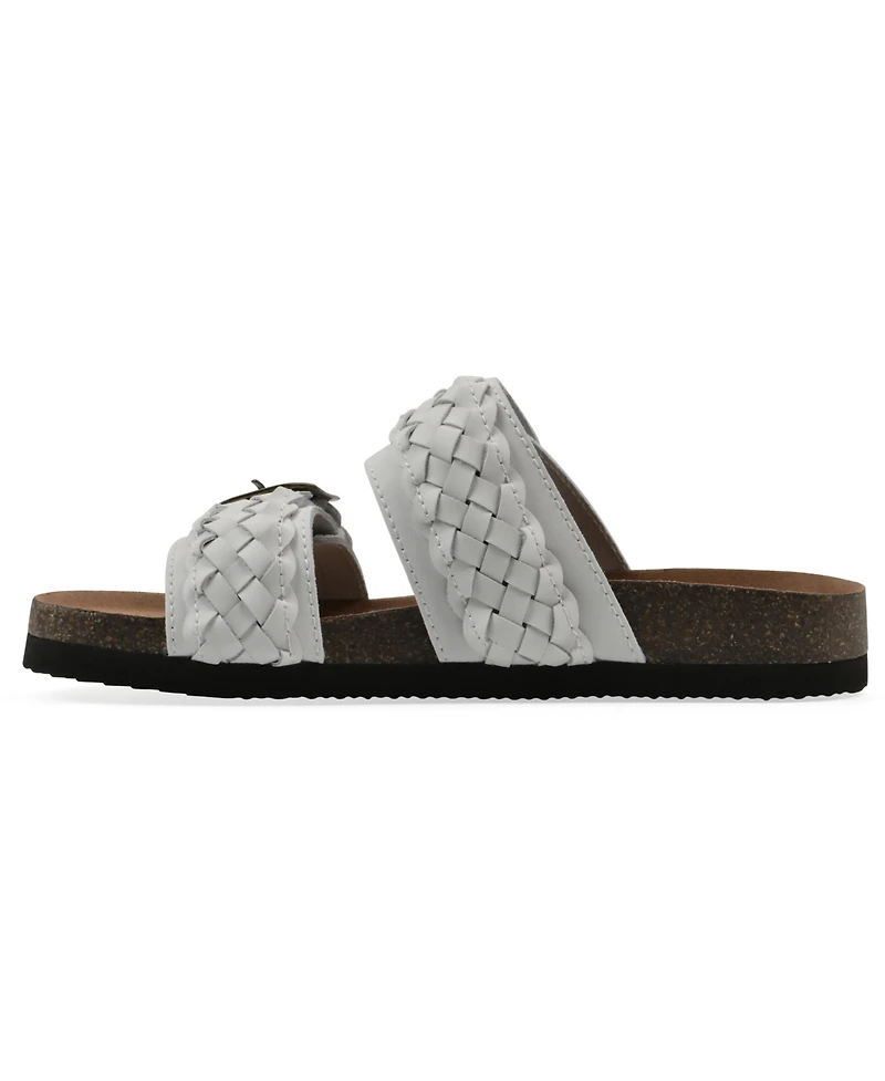 White Mountain Women's Hey Round Toe Flat Sandals