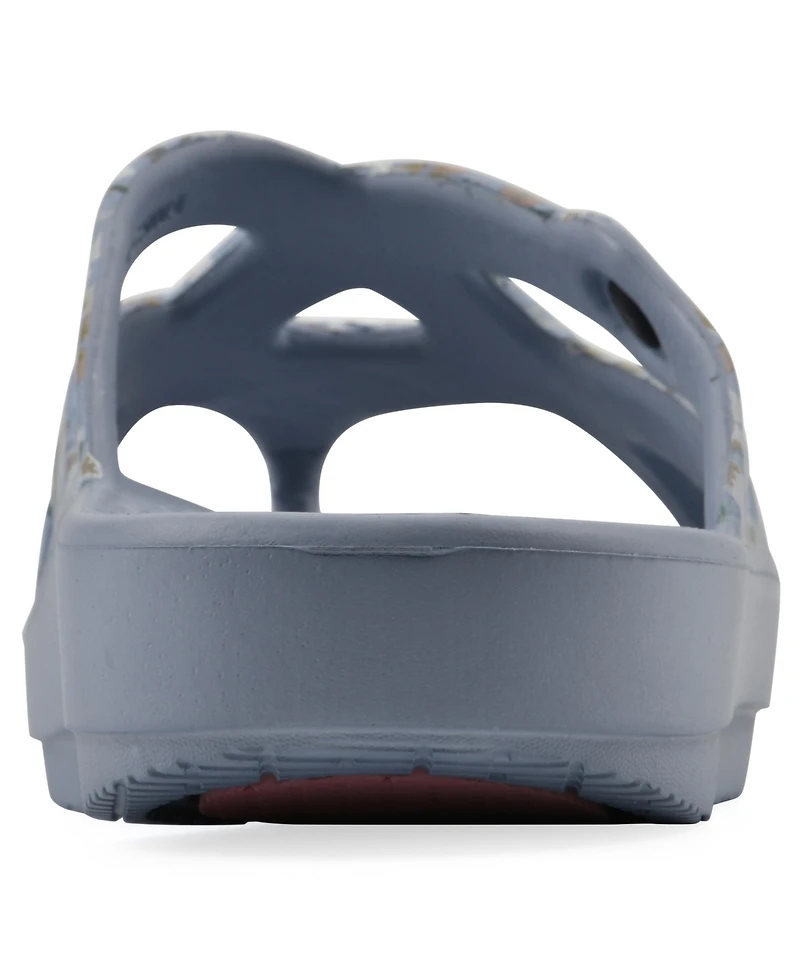 White Mountain Women's Rip Round Toe Flat Sandals