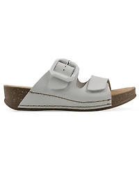 White Mountain Women's Fearful Slip-On Wedge Sandals
