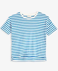 On 34th Women's Knit Easy Short-Sleeve Striped T-Shirt, Exclusively at Macy's