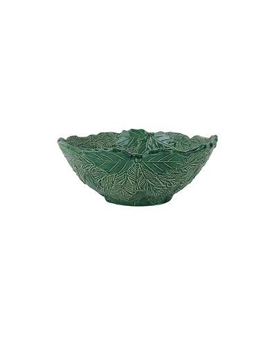 Vietri Lastra Holiday Green Figural Medium Bowl